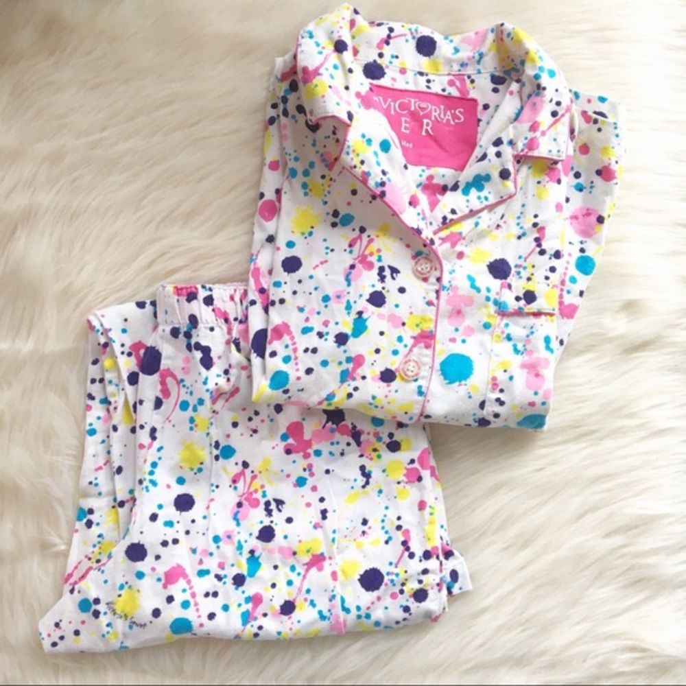 Paint Splatter Pjs Victorias Secret